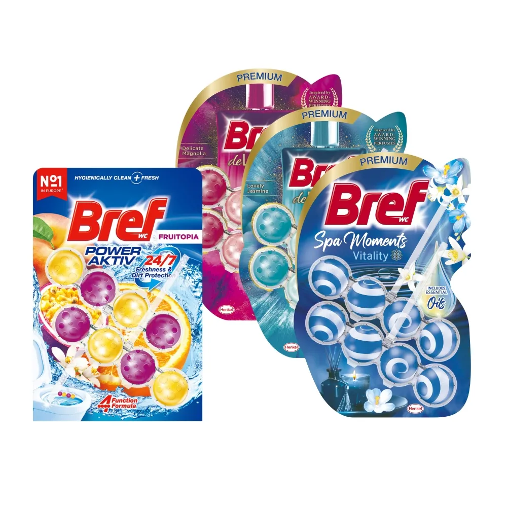 【Bref 妙力】懸掛式馬桶清潔球50g*2x10組/箱(新!蜜桃百香/海洋/薰衣草/花香/麝香薄荷/橙花/紫羅蘭)