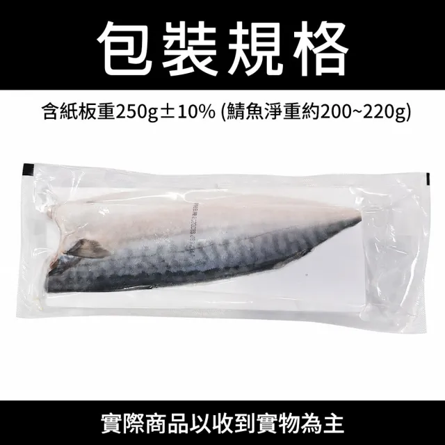 【優鮮配】5L(特大)挪威薄鹽鯖魚 250gX16片｜單片真空 /旗艦特厚切 /老饕囤貨量販組