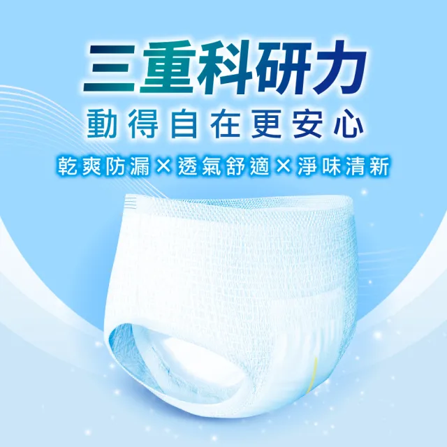 【Dr.P ProX 科研】復健透氣活力褲M/L-XL 3箱(6包/箱購 成人褲型紙尿褲/復健褲)/包大人科研