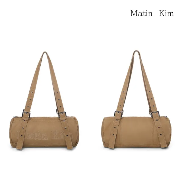 【MATIN KIM】官方旗艦 復古水洗棉圓筒包(多款任選)