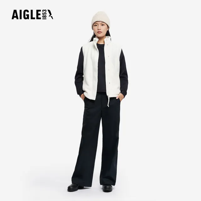 【AIGLE】女 抗UV涼感長袖T恤｜AG-5A251A100 黑色(女裝 抗UV 防曬 涼感衣 女 T恤 長袖T恤)