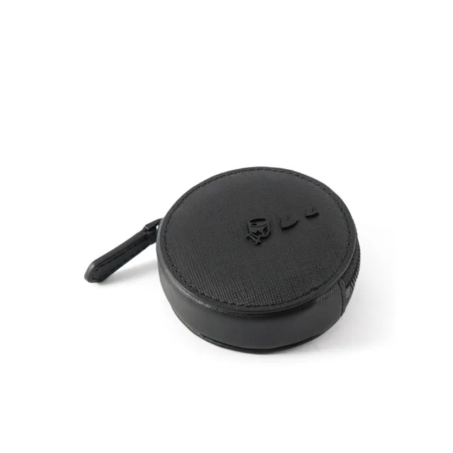 【PORTER INTERNATIONAL】真皮圓形MINI POUCH零錢包(黑)