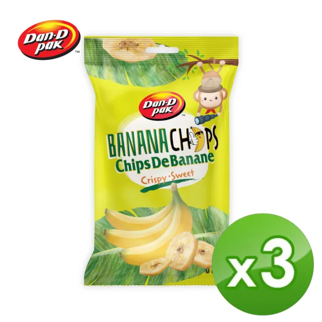 【Dan-D Pak 丹帝】香蕉脆片150g(三入組)