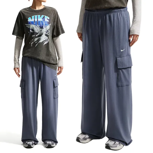 【NIKE 耐吉】As W Nsw Phnx Cargo Pants 長褲 女款 藍色 寬鬆 工裝口袋 IW1199-491