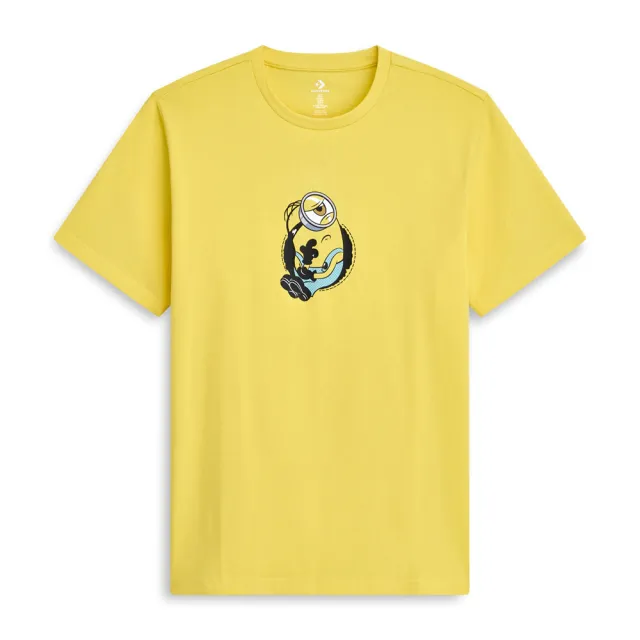【CONVERSE】Minions Tee 短袖 女款 黃色 小小兵 聯名 印花 T恤 CVM6T226-YEL