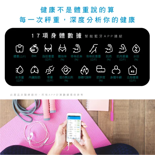 【KINYO】健康管理藍牙體重計 智能體重計 17項健康指數(福利品)