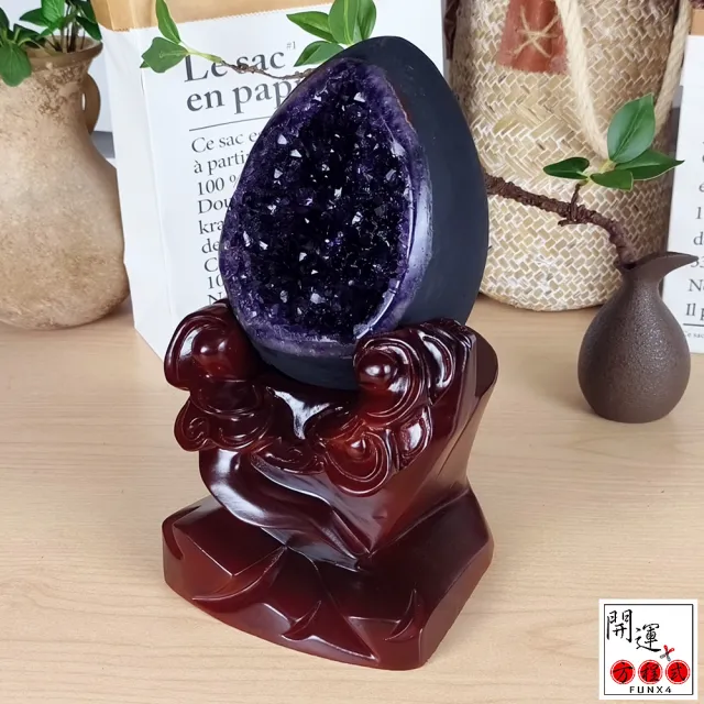 【開運方程式】紫水晶恐龍蛋特紫晶洞E10(2.0kg稀有恐龍蛋紫晶洞造財庫紫水晶洞)