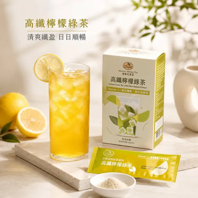 【曼寧】曼寧機能+ 即萃冰茶7.5g-8gx8入 任選 3 盒組 ( 膠原莓妍果茶 / 高纖檸檬綠茶)