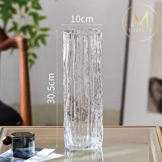 【Floral M】北歐冰島冰川玻璃花瓶(花瓶/插花/玻璃瓶/花器/花盆/陶瓷花瓶/桌面擺飾/居家裝飾)