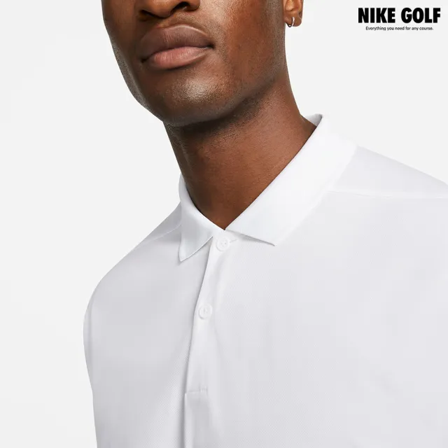 【NIKE GOLF】男款 Nike DriFIT Victory 高爾夫球衫(白色)