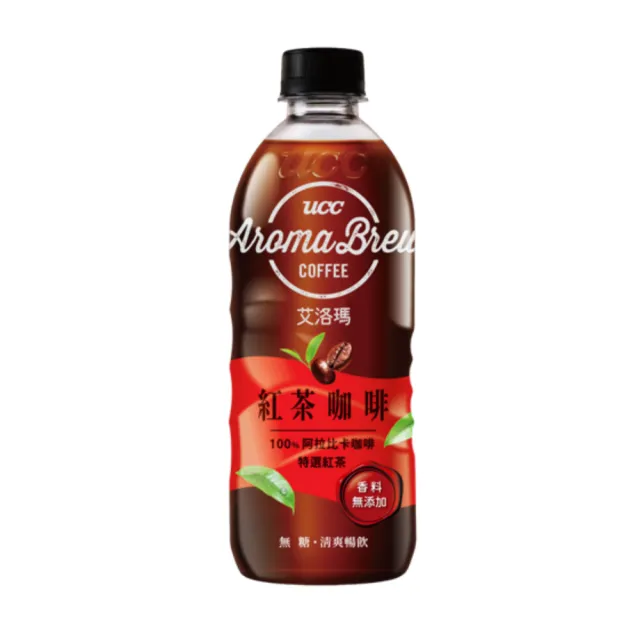 【UCC】AROMA BREW 艾洛瑪紅茶咖啡500mlx24入x2箱(共48入)