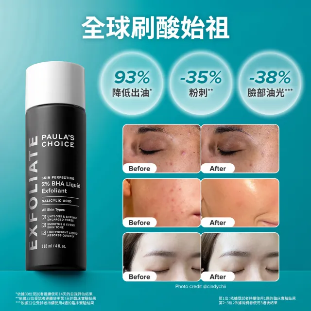 【PAULA’S CHOICE 寶拉珍選】明星抗老組(2%水楊酸精華液+0.3%A醇+2%補骨脂酚精華乳)