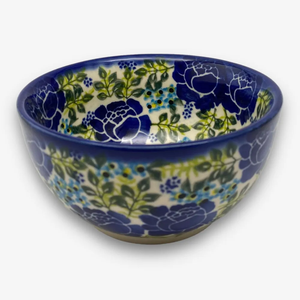 【波蘭陶】SOLO歐洲家居 正版原裝 波蘭原廠手繪 Vena 12CM 飯碗 小碗 甜點碗 置物碗 凡爾賽藍玫瑰系列