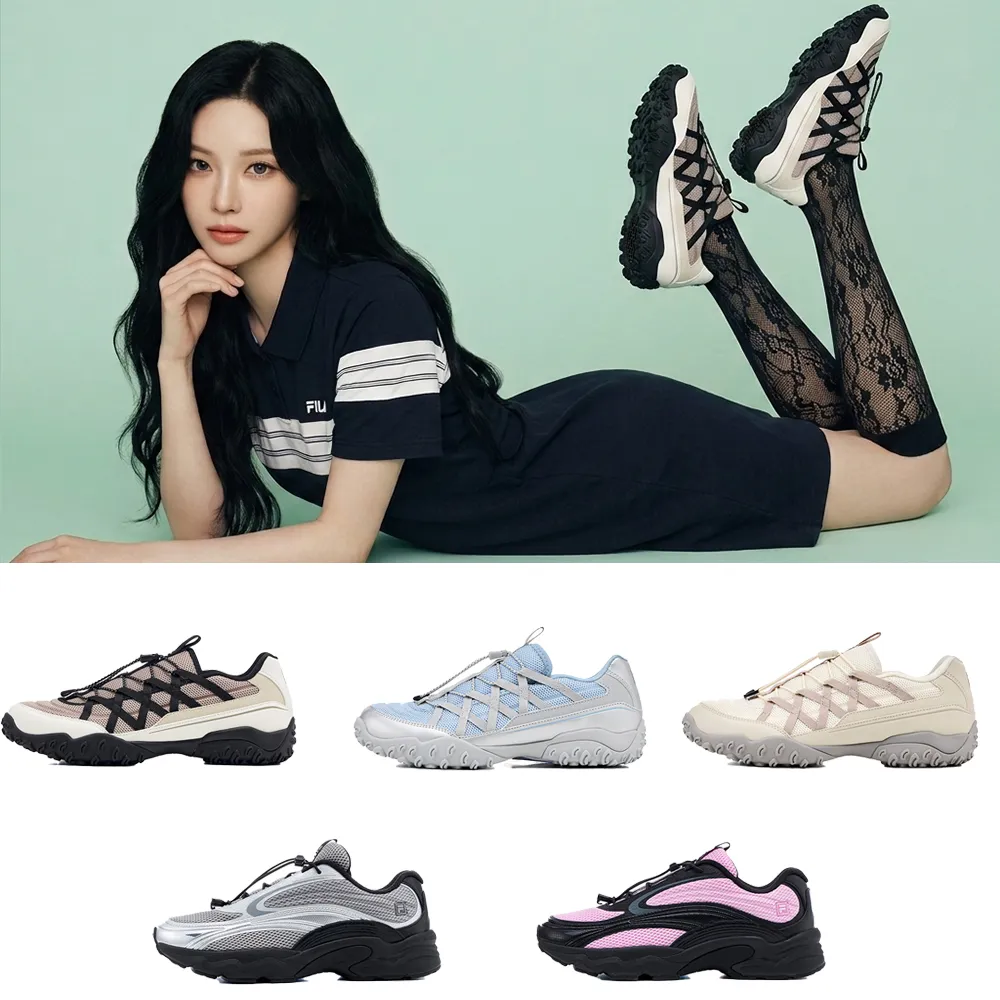 【FILA】#韓韶禧代言款 女鞋 男鞋 ECHAPPE LACE 中性運動鞋 芭蕾風布鞋-任選(4-C102Z/4C129Z)