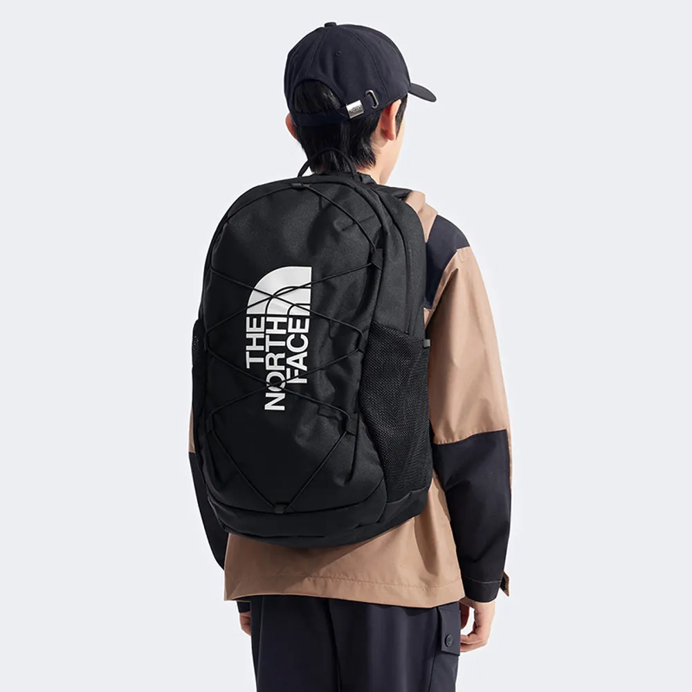 【The North Face】北面兒童黑色DWR防潑水大容量休閒後背包｜52VYJK3