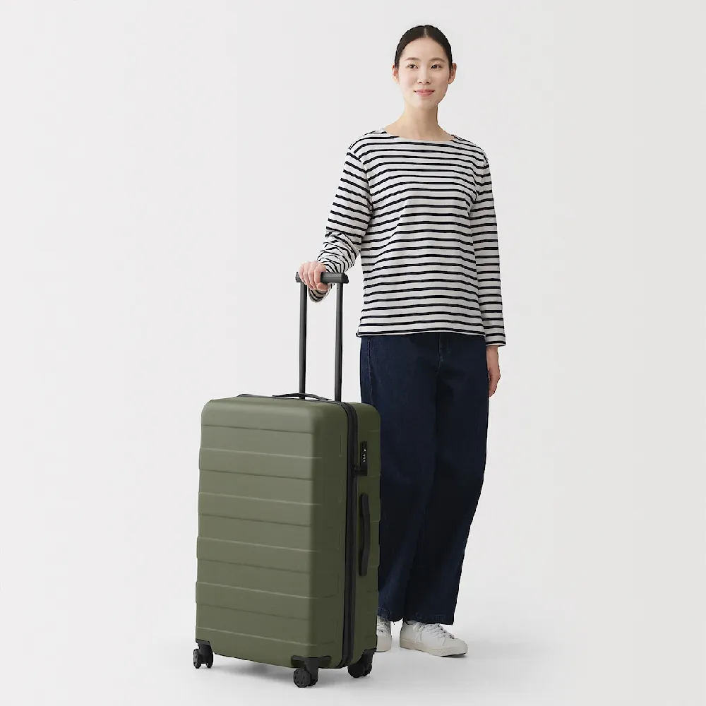 【MUJI 無印良品】四輪硬殼止滑拉桿箱75L(共6色)