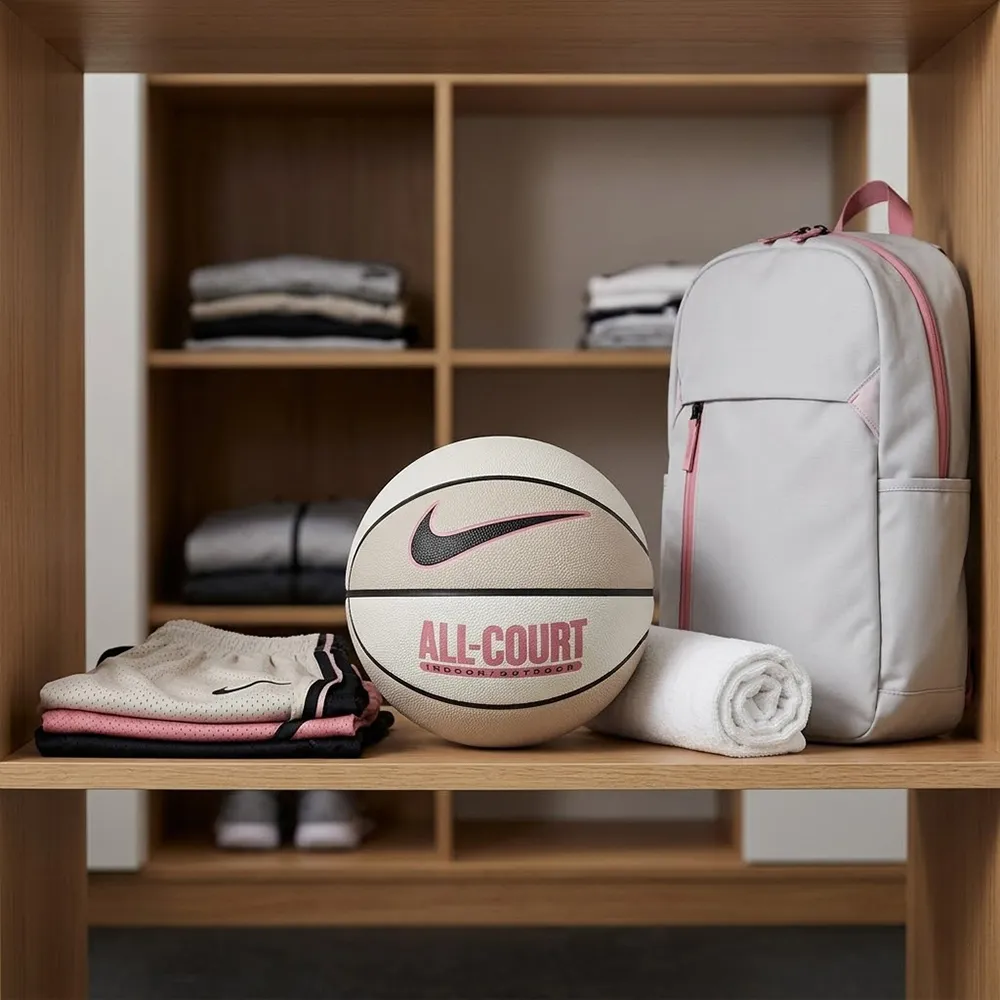 【NIKE 耐吉】EVERYDAY ALL COURT7號籃球粉白灰耐磨材質比賽用室內室外戶外標準七號成人尺寸N100436913607