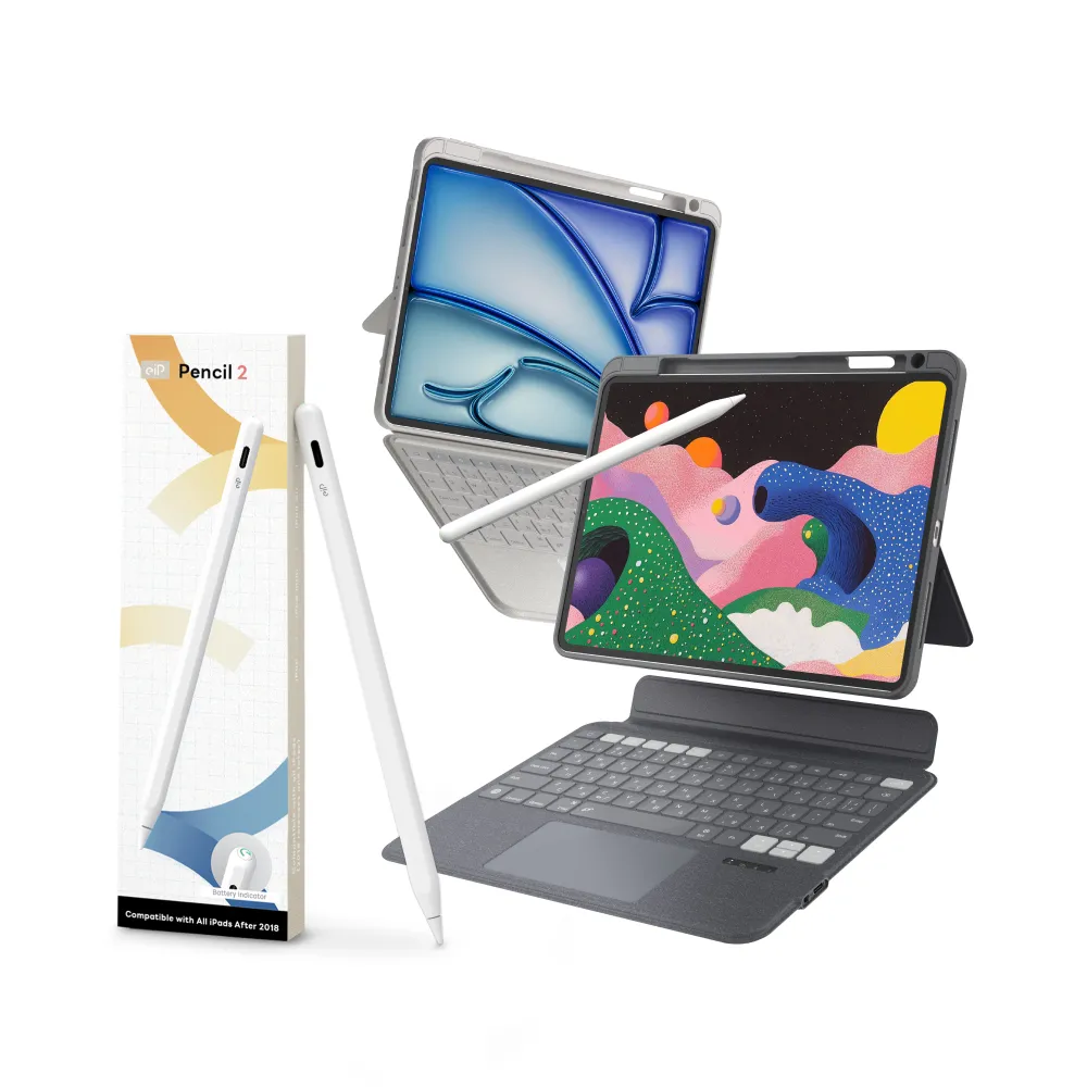 【eiP】iPad周邊超值組★ Magnetix 2 iPad巧控鍵盤+eiP Pencil 2觸控筆(iPad Air 11 M2/M3/M4 Air 4/5)