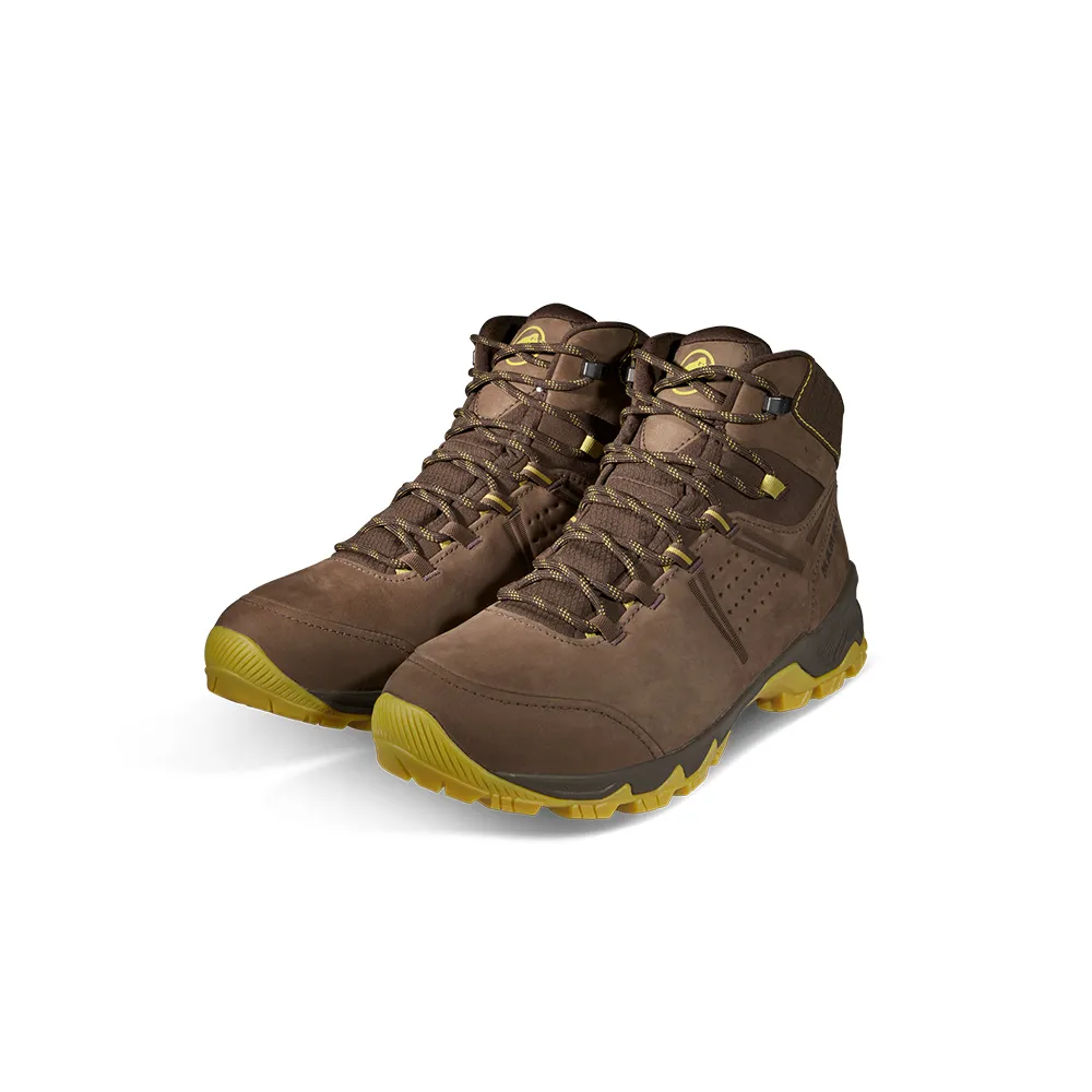 【Mammut 長毛象】Mercury IV Mid GTX Men 中筒皮革登山鞋 沼地棕/琥珀綠 男款 #3030-04711