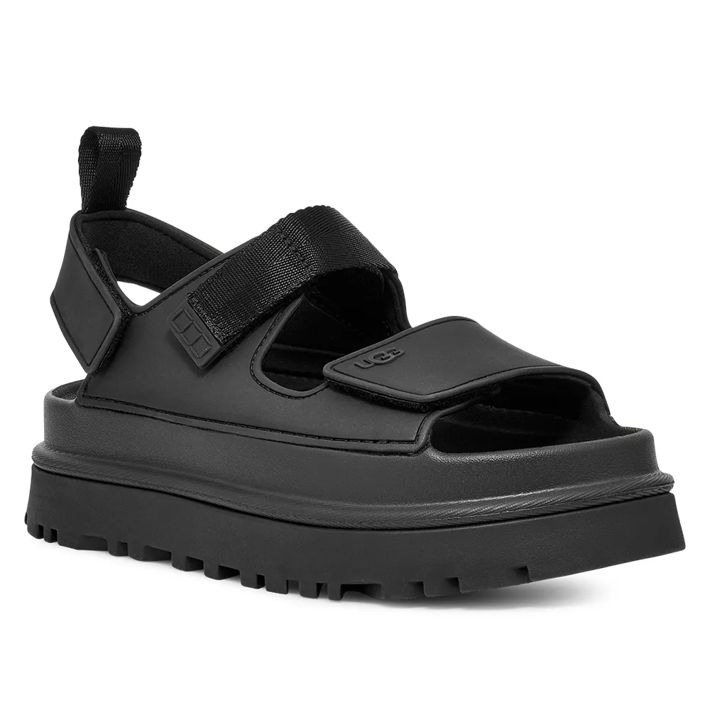 【UGG】涼鞋女鞋 厚底涼鞋 防水涼鞋 GoldenGlow 黑色 UG1152685BLK