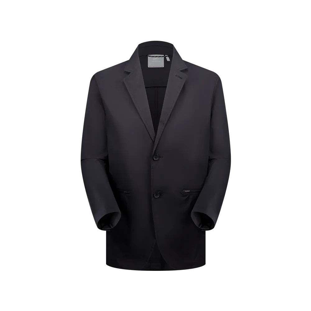 【Mammut 長毛象】Active SO Set-Up Jacket AF 日系彈性防潑水西裝外套 黑色 男款 #1011-02301