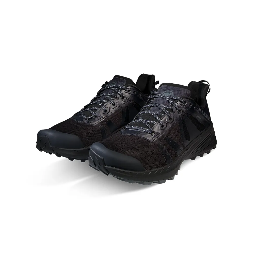 【Mammut 長毛象官方直營】Saentis TR Low GTX Men Gore-Tex 低筒輕量野跑鞋 男款 黑色 #3030-05080