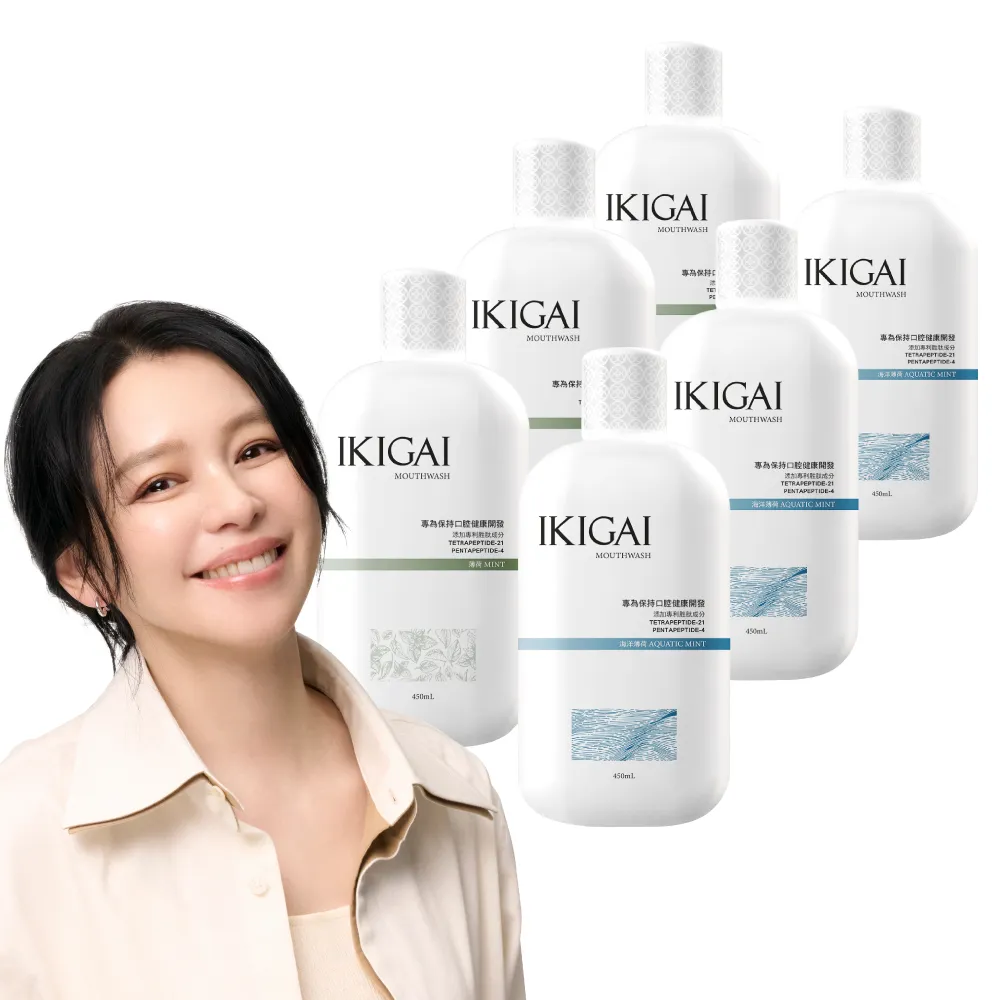 【CSD 中衛】IKIGAI 漱口水 450mlx6入(薄荷/海洋薄荷)