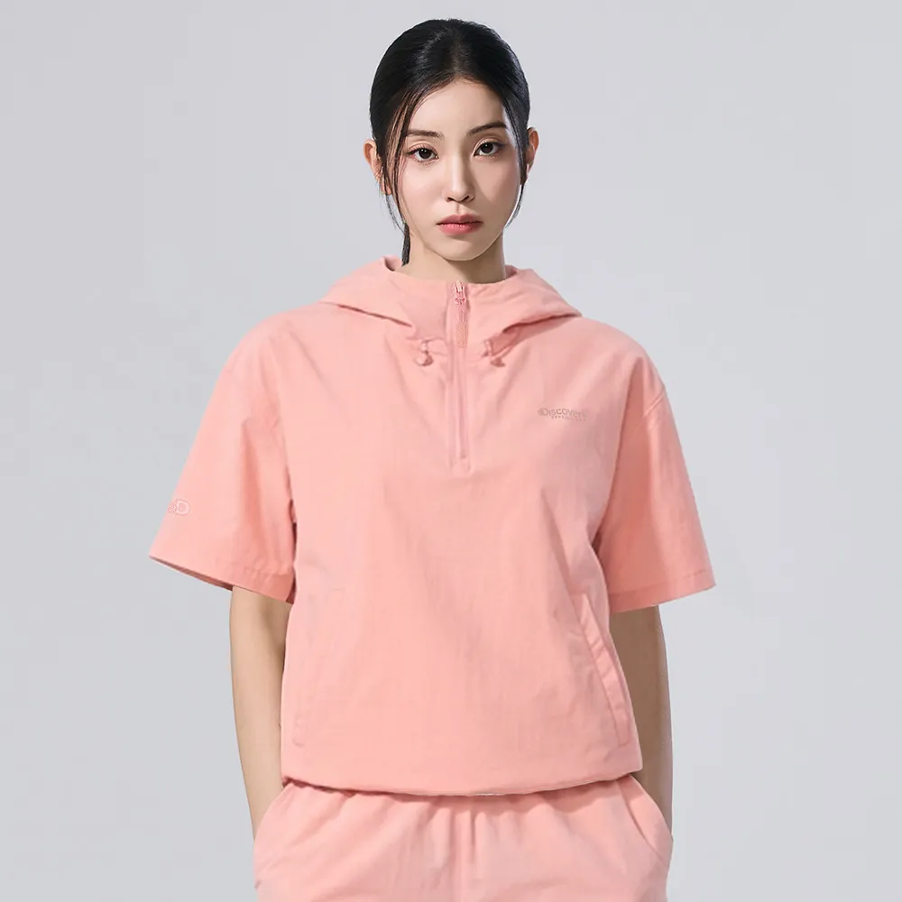 【Discovery Expedition】Freshvent 女版 輕量短袖風衣 上衣 機能 (DWTR93063-PCS)