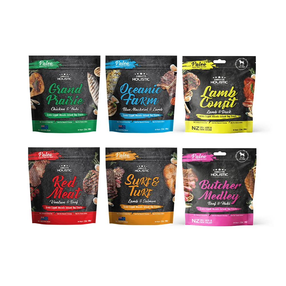 【ABSOLUTE HOLISTIC 超越巔峰】犬用鮮肉主食肉片100g(寵物零食/狗肉乾/狗零食/狗肉片/生食肉片)