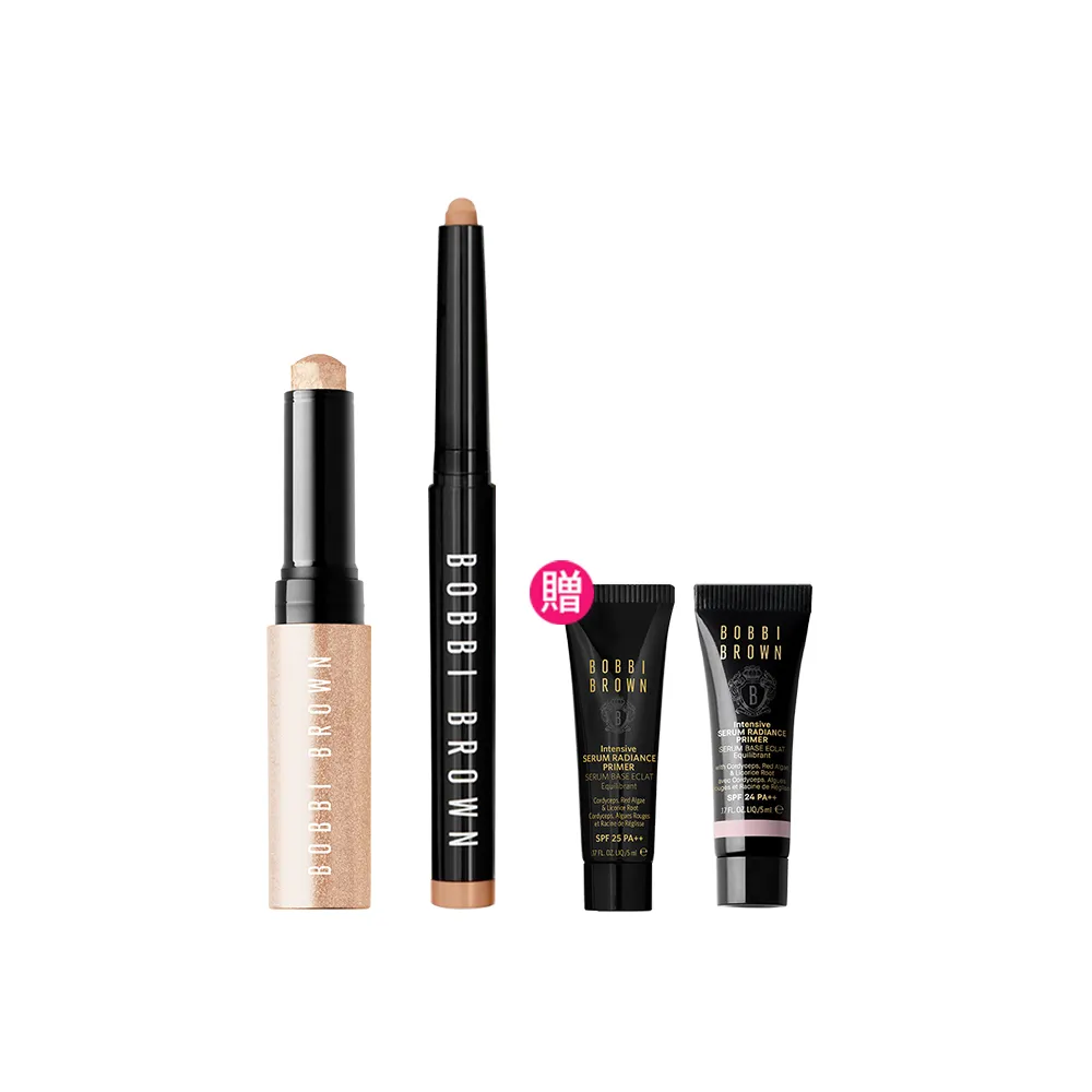 【Bobbi Brown 芭比波朗】極致鑽石水感眼影棒2g+超持久炫彩眼影筆1.6g