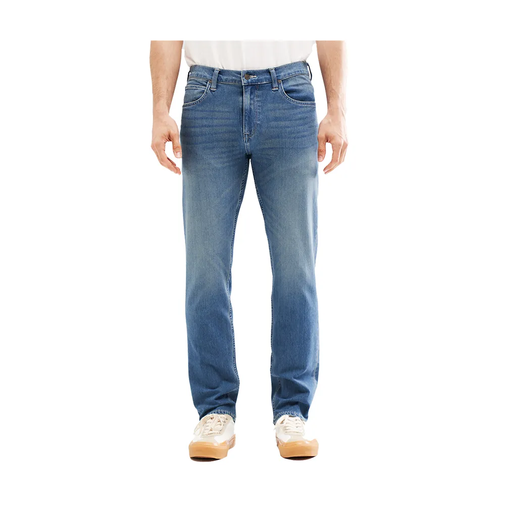 【Lee】出清品-男裝 牛仔褲 / 726 中腰標準直筒 中藍洗水(LL21003867Y)