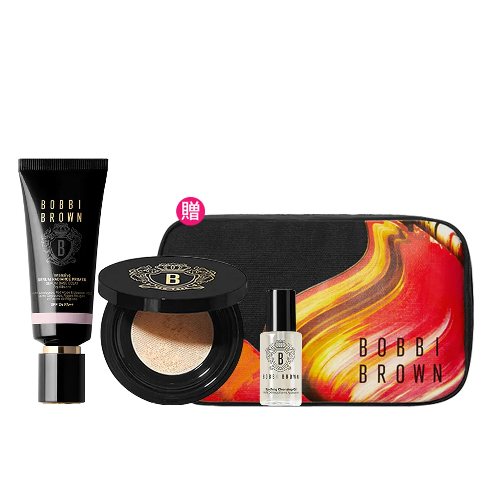 【Bobbi Brown 芭比波朗】冬蟲夏草完美持妝定妝組(亮膚持妝乳 SPF 24 PA++ 40ml+奢光蜜粉10g/防曬)