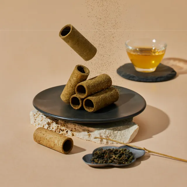 【實心蛋捲】momo限定-茶韻經典綜合組-粹蛋捲32入X2盒+實心蛋捲X3盒(附提袋)中秋送禮/口味任選/伴手禮