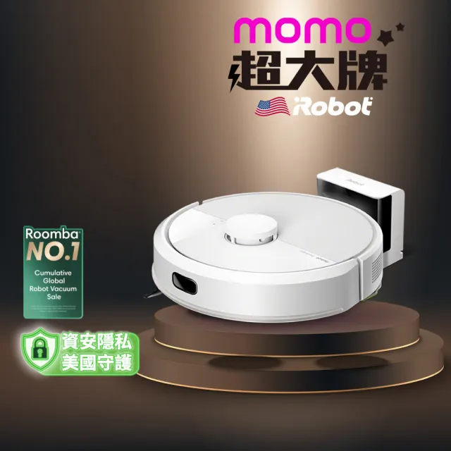 【iRobot】全新福利品!Roomba 105 Combo 掃拖機器人(70倍吸力/雙倍深層拖地/不斷電續掃)