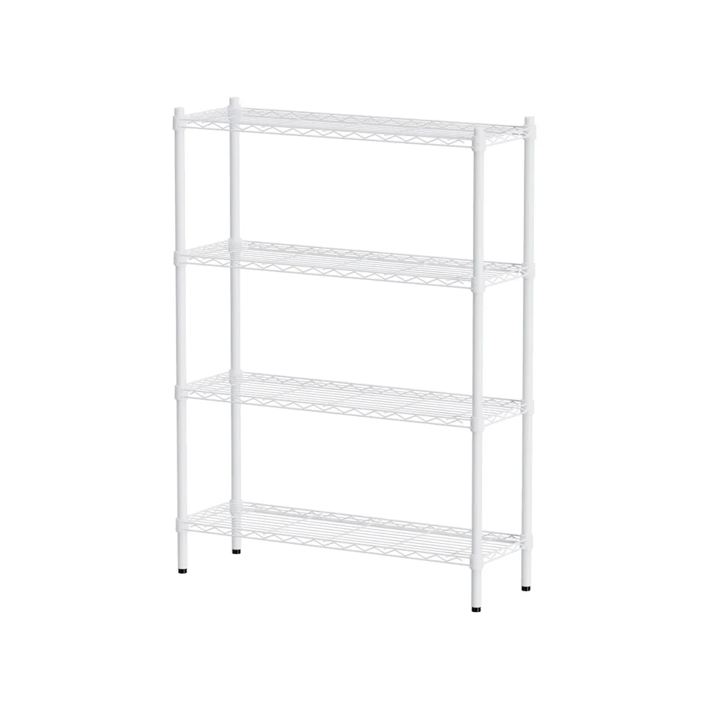 【dayneeds 日需百備】輕型 90x30x120公分烤漆四層架(鐵力士架/收納層架/鞋架/展示架/層架/鐵架)