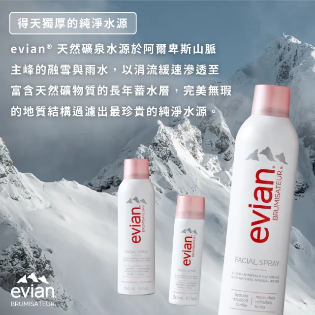 【Evian 依雲】天然礦泉護膚保濕噴霧(300ml)