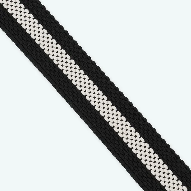 【Munsingwear】企鵝牌 男款黑色  雙面彈性網布皮帶 MGYJ0201