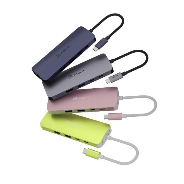 【ADAM 亞果元素】Hub SE10 USB-C 十合一多功能集線器(隨插即用)
