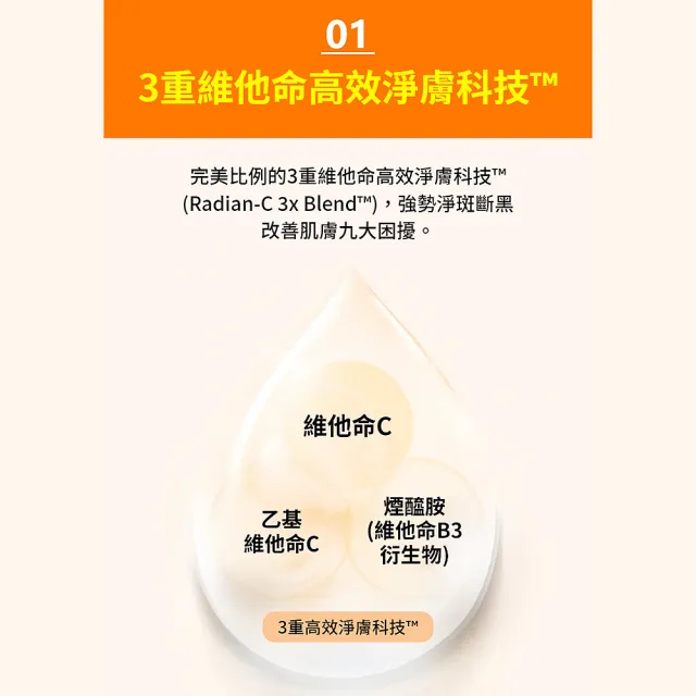 【LANEIGE 蘭芝】官方直營 維他命C淨膚精華安瓶 10g(蘭芝 最高濃度15.2%純維他命C 美白精華)