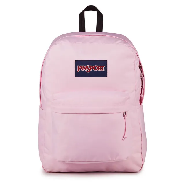 【JANSPORT】雙11 Superbreak Plus 後背包 運動包 休閒包 粉紅(JS0A4QUEEX0)