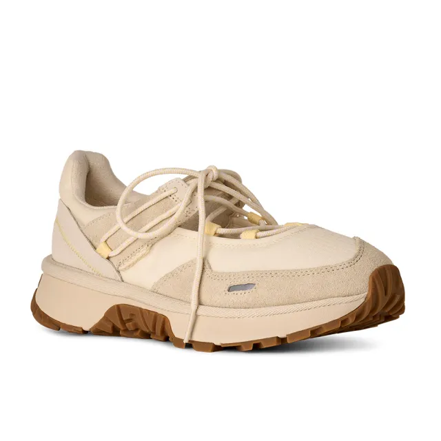 【UGG】休閒鞋 女鞋 芭蕾式休閒鞋 瑪莉珍鞋 RetroFi Low Ballet Sneaker 茉莉花白 UG1184511JSM