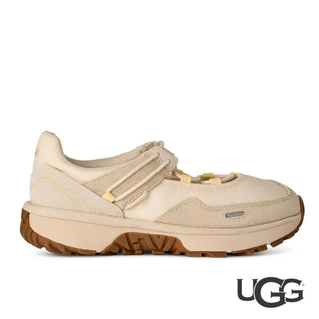 【UGG】休閒鞋 女鞋 芭蕾式休閒鞋 瑪莉珍鞋 RetroFi Low Ballet Sneaker 茉莉花白 UG1184511JSM