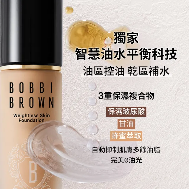 【Bobbi Brown 芭比波朗】霧光持久粉底液30ml(夏日持久底妝/柔霧光/SPF15PA++/防曬)