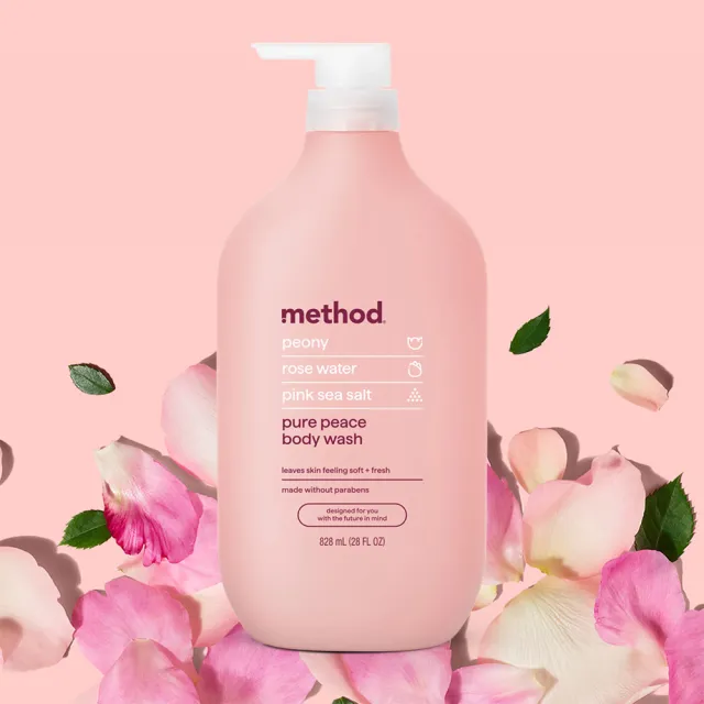 【method 美則】感官沐浴乳系列828ml(純粹寧靜 就是滋潤 藍色氣息)