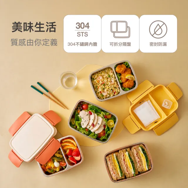 【LocknLock 樂扣樂扣】官方直營 雙層不鏽鋼便當盒 1660ml