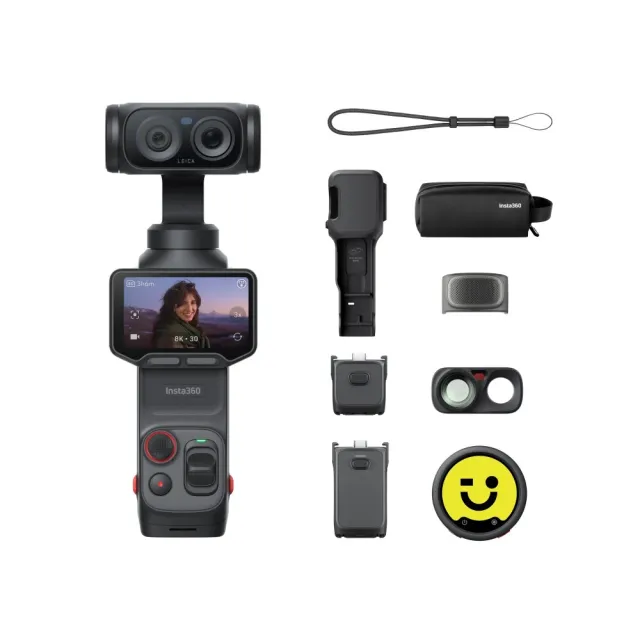【Insta360】Luna Ultra 旗艦雙鏡頭雲台相機 創作者套裝 星曜黑