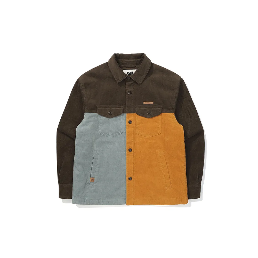 【Kodak Apparel】BROWNIE 布朗尼撞色燈芯絨襯衫外套 兩色任選(K5423LPJ92)