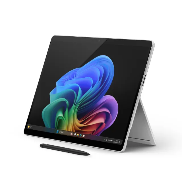 【Microsoft 微軟】鍵盤蓋+筆+2024組★Surface Pro-13吋觸控AI筆電-白金(第11版X Plus/16G/256G/W11)