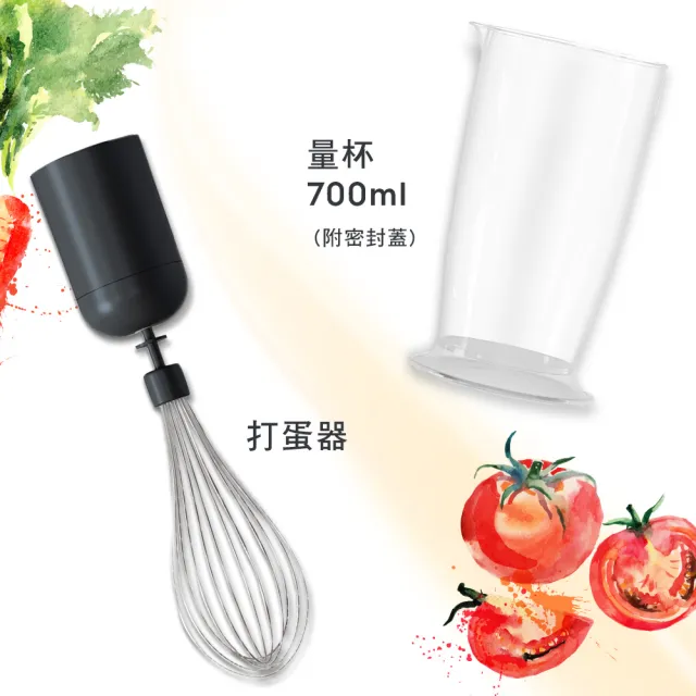 買一送一【Electrolux 伊萊克斯】手持式攪拌棒組(E5HB1-59GG)