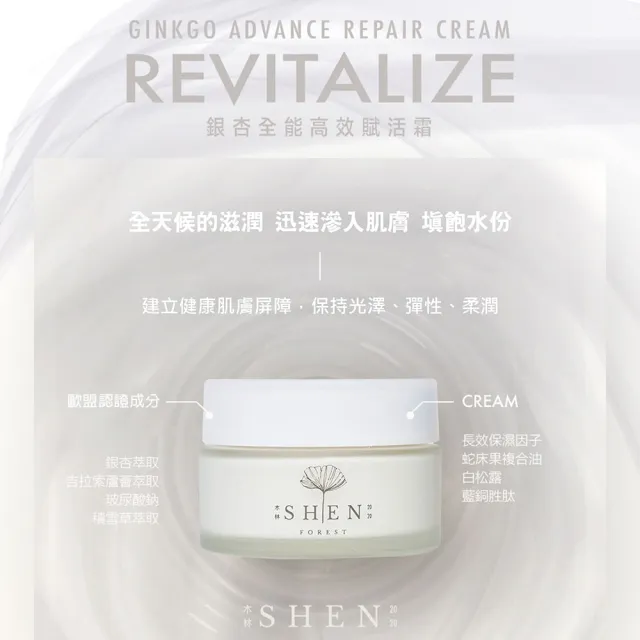 【森SHEN】穩膚爆水Top3(金盞花潤膚水125ml+賦活霜50ml+海洋友善無色防曬50g)